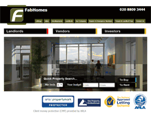 Tablet Screenshot of fabhomes.co.uk